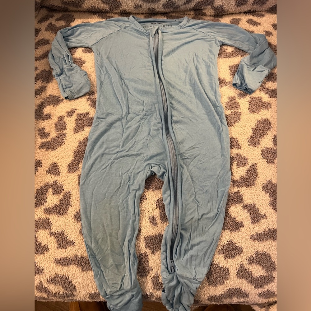Little Sleepies Blue Zippy - 3-6 Months